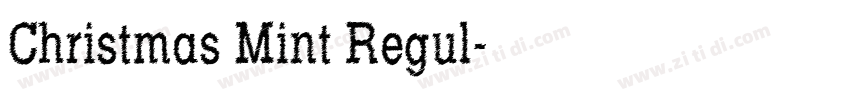 Christmas Mint Regul字体转换